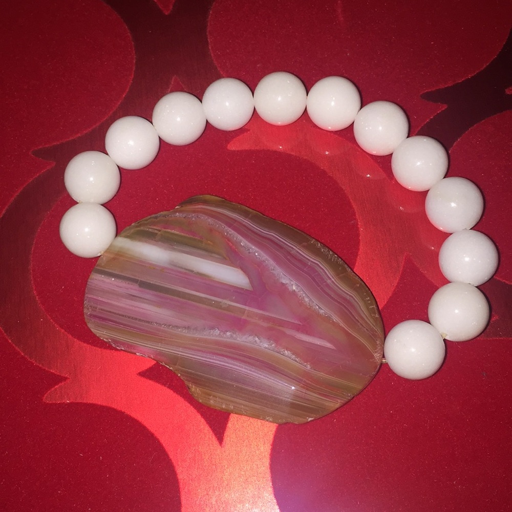 🌸one of a kind bracelet, agate.🌸
